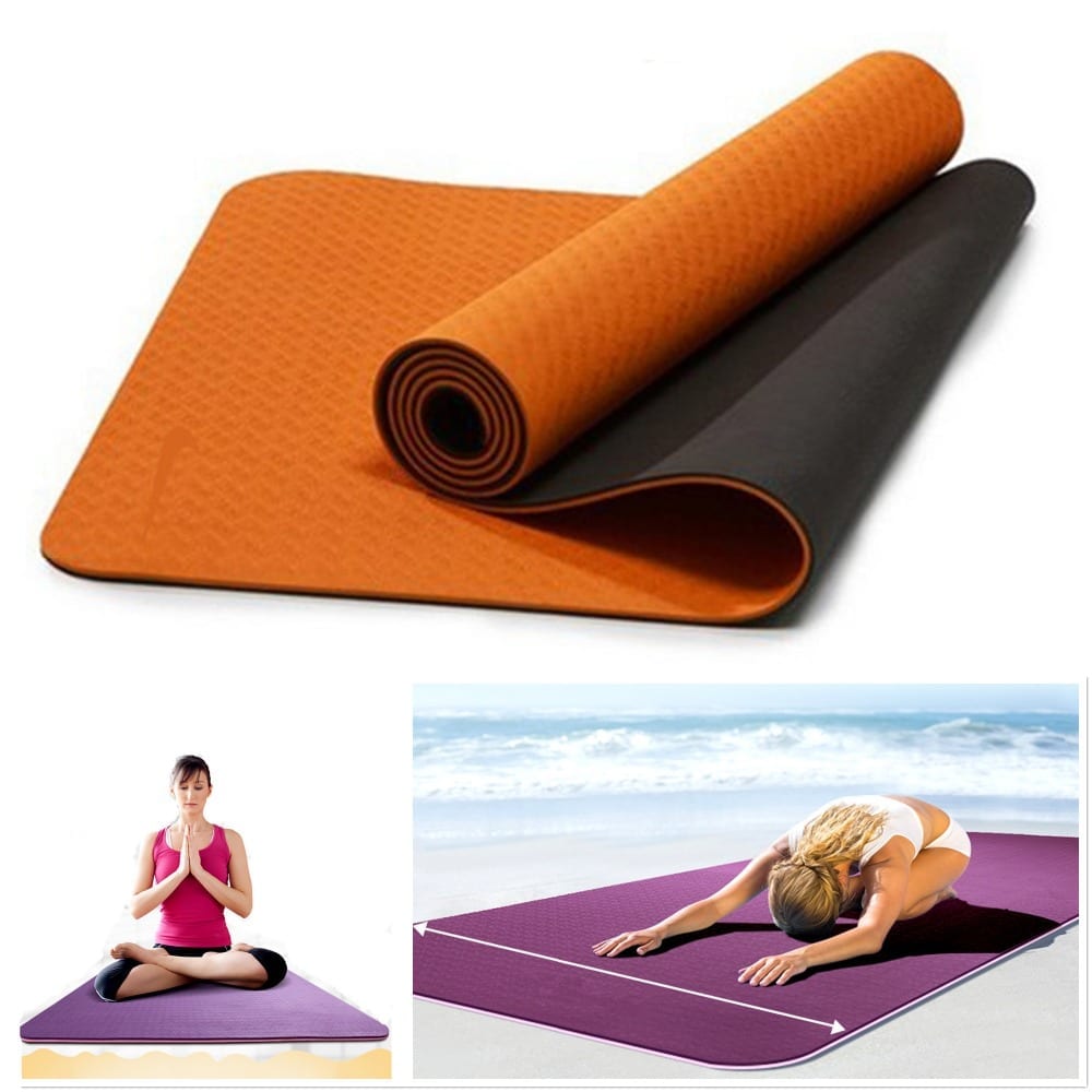 Yoga Mat TPE Non-slip Fitness Slim Yoga Gym Exercise Mats Environmental