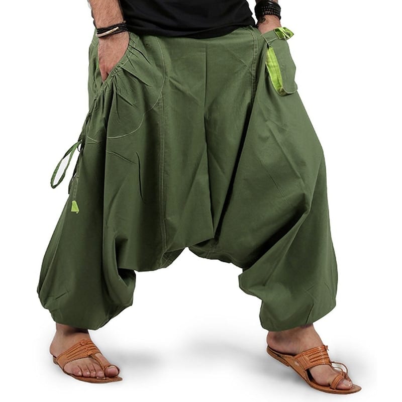 Férfi háremnadrág Fashion Men Harem Pants Joggers Streetwear Elastic  S-5XL 7