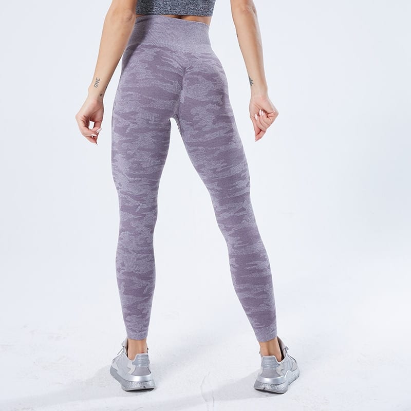 SALSPOR Women Vital Seamless Yoga Pants Camouflage High Elastic Push Up Gym Leggings Sport Fitness Running Leggings Female