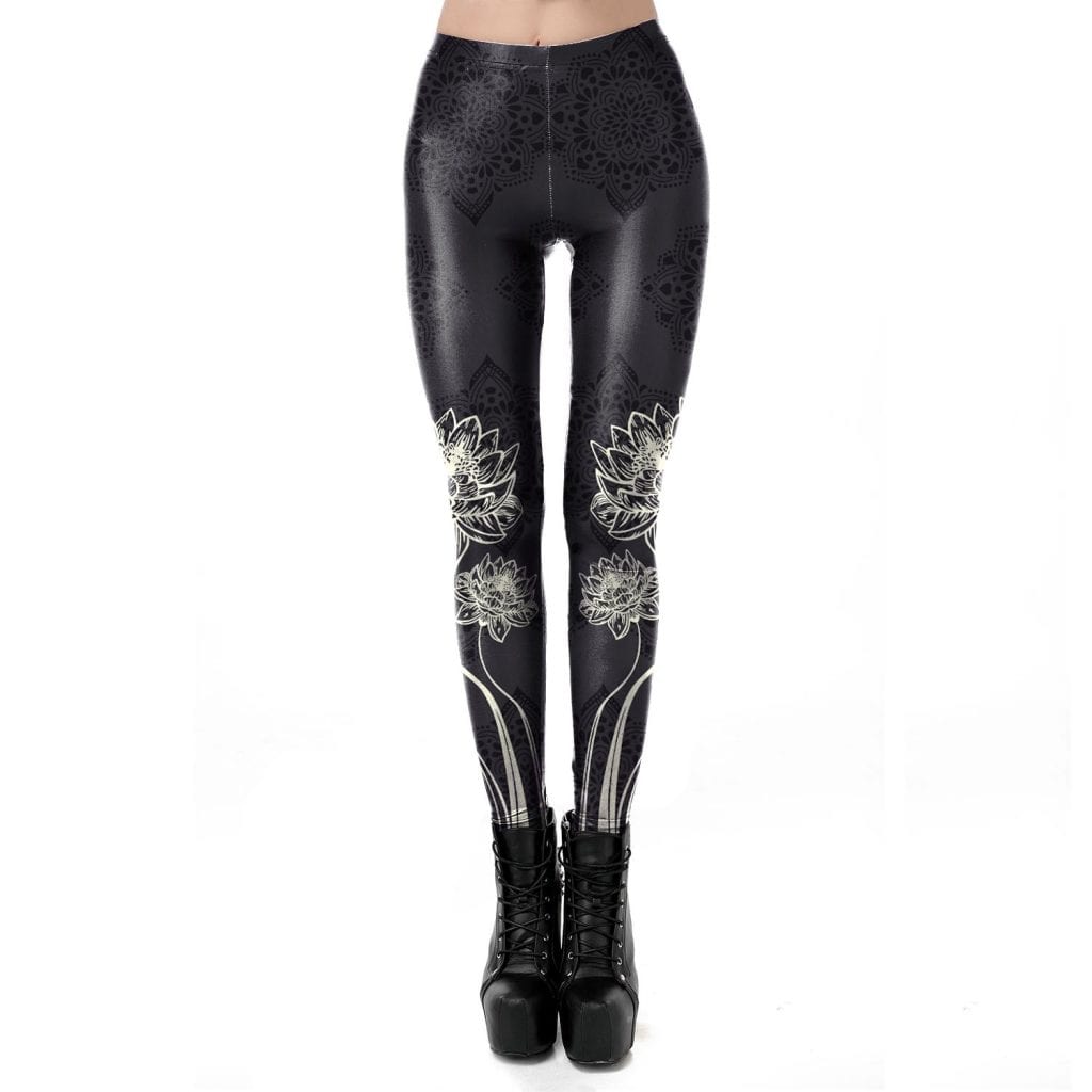 NADANBAO New Design Mandala Printing Women Leggings For Fitness Workout Legins High Waist Ankle -pants Outside Leggins XL Size