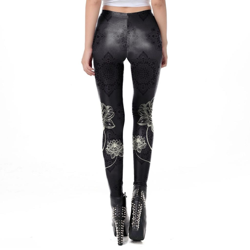 NADANBAO New Design Mandala Printing Women Leggings For Fitness Workout Legins High Waist Ankle -pants Outside Leggins XL Size
