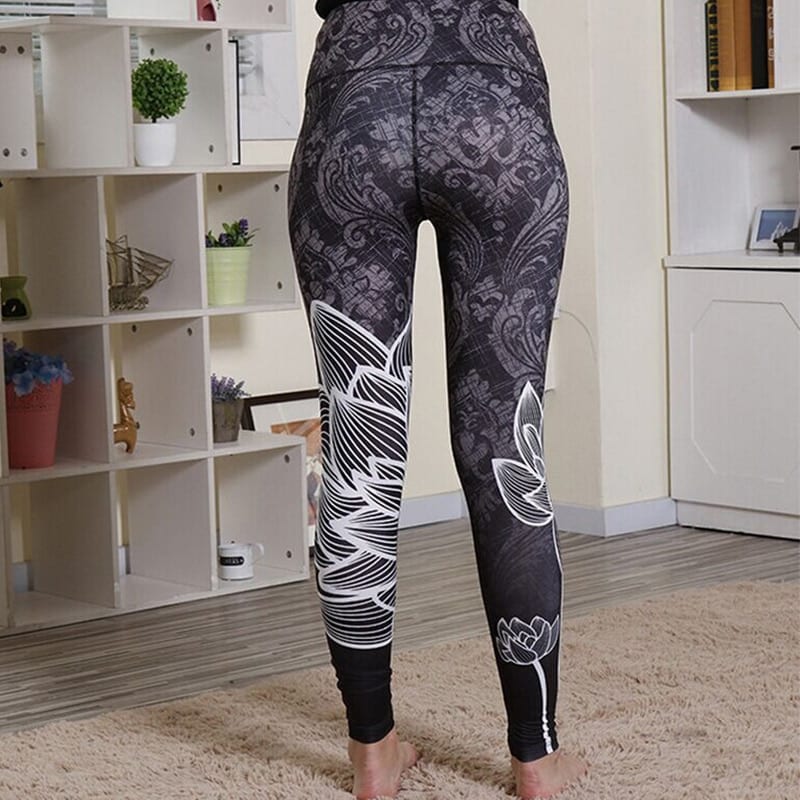 NADANBAO New Arrival Tree Digital Printed Leggings Women Hight Waist Plus Size Leggins Bodycon Block Color Fitness Pants