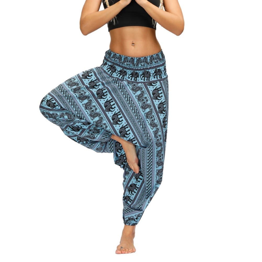 Harem Pants Women's Ladies Casual Summer Loose Trousers Штаны Female Baggy Boho Aladdin Print Casual Fashion Jumpsuit Pants 2019