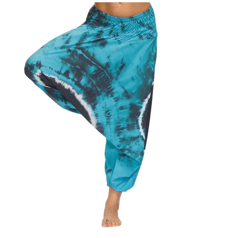 Harem Pants Women's Ladies Casual Summer Loose Trousers Штаны Female Baggy Boho Aladdin Print Casual Fashion Jumpsuit Pants 2019