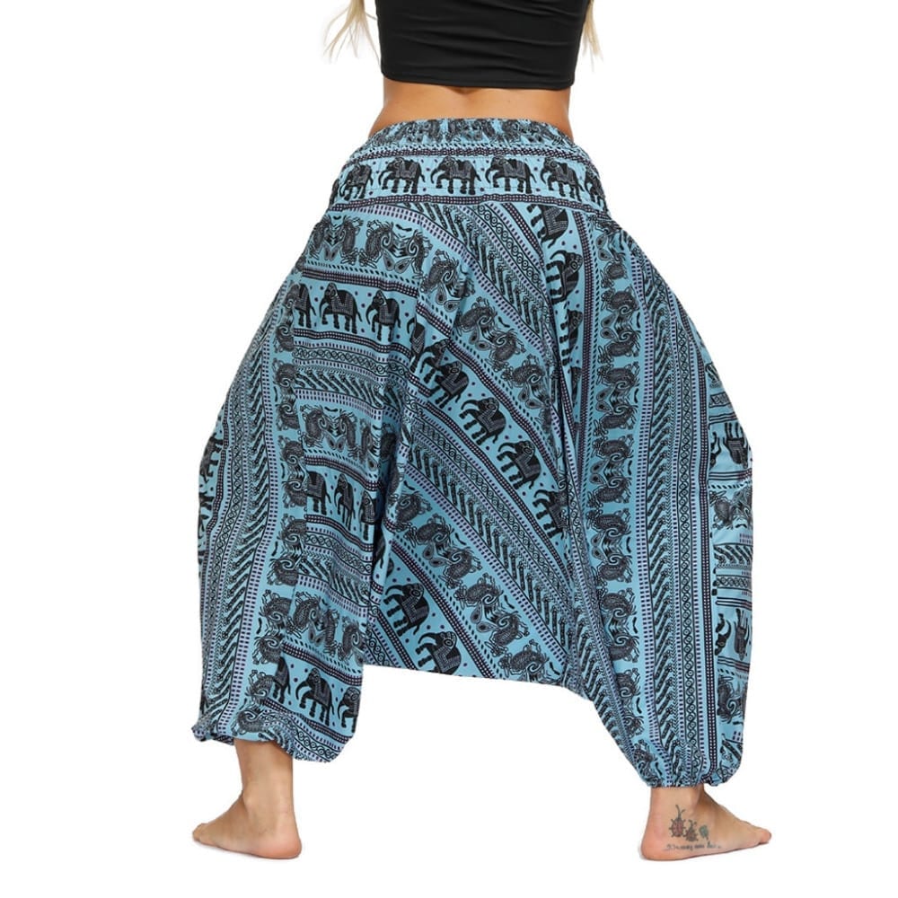 Harem Pants Women's Ladies Casual Summer Loose Trousers Штаны Female Baggy Boho Aladdin Print Casual Fashion Jumpsuit Pants 2019