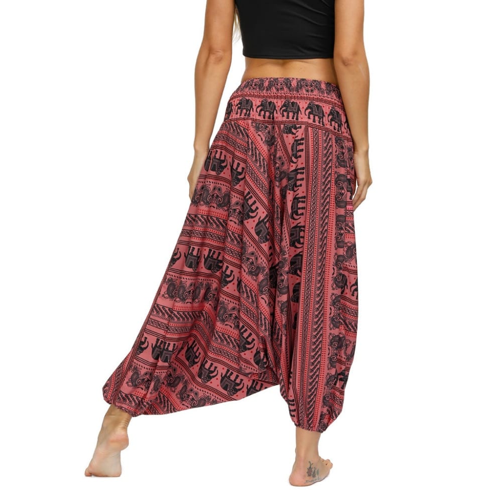 Harem Pants Women's Ladies Casual Summer Loose Trousers Штаны Female Baggy Boho Aladdin Print Casual Fashion Jumpsuit Pants 2019