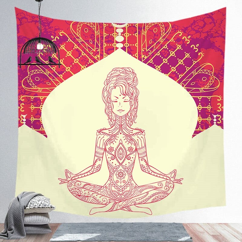 Fuwatacchi Indian Mandala Tapestry Yoga Mat Bedspread Hippie Home Decor Wall Hanging Bohemia Beach Towel Large Tapestry