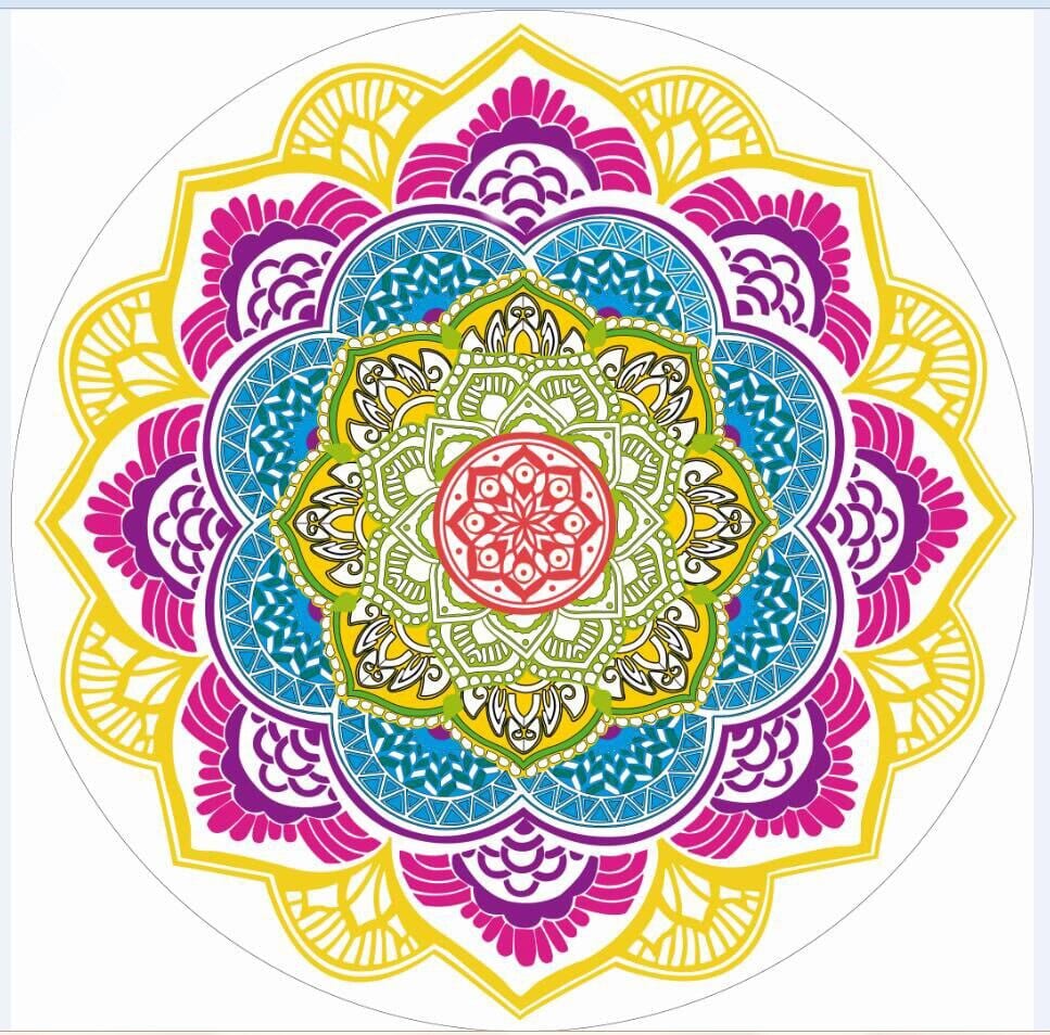 Yoga Mat Chakra Beach Towel Tassel Toalla Mandala Tapestry Sunblock Round Cover-Up Bath Towel Lotus Bohemian  150cm