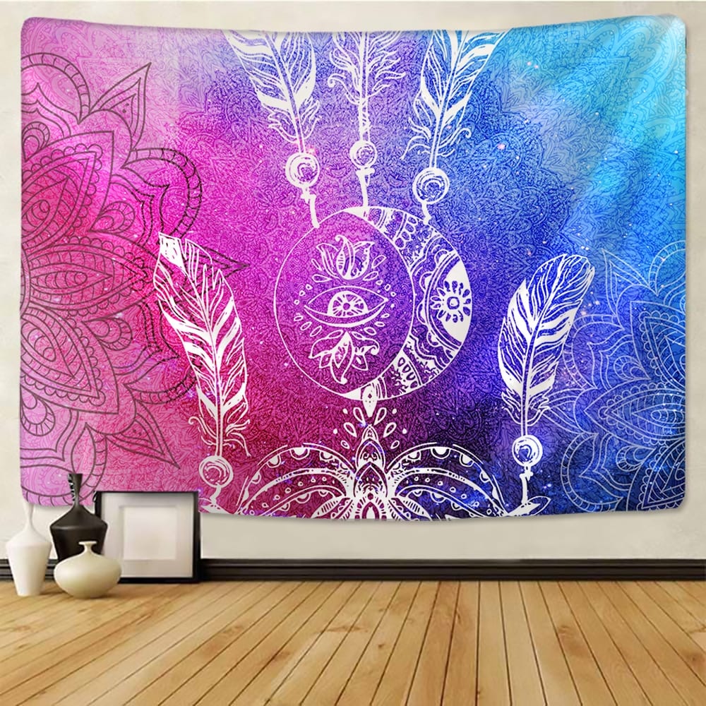 Tapestry Large Mandala Indian Tapestry Wall Hanging Bohemian Beach Mat Polyester Blanket Yoga Mat Home Hippie