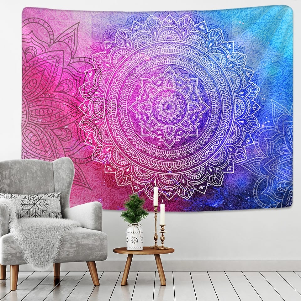 Tapestry Large Mandala Indian Tapestry Wall Hanging Bohemian Beach Mat Polyester Blanket Yoga Mat Home Hippie
