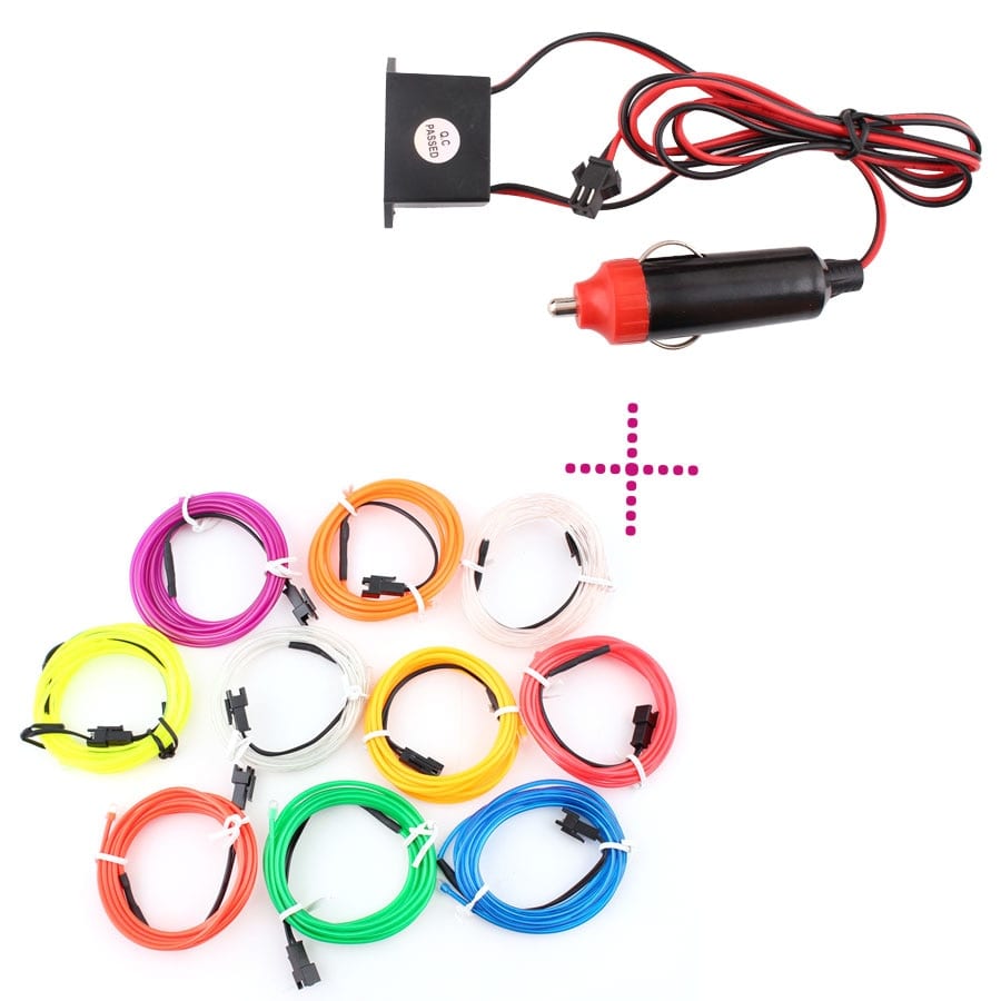 3V 5V 12V Neon Light Sewing Edge 6mm EL Wire LED Dance Party Decor Car Lights Neon LED lamp Flexible Rope Tube 2.3MM LED Strip