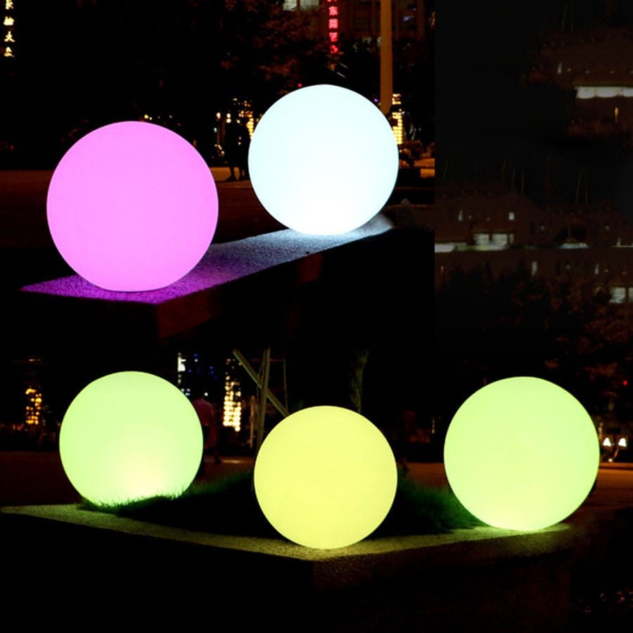 LED Waterproof Light Ball RGB Dimmable Globe Mood Lamp with Remote Control 16 Colors Changing Floating Pool Lights, rechargeable