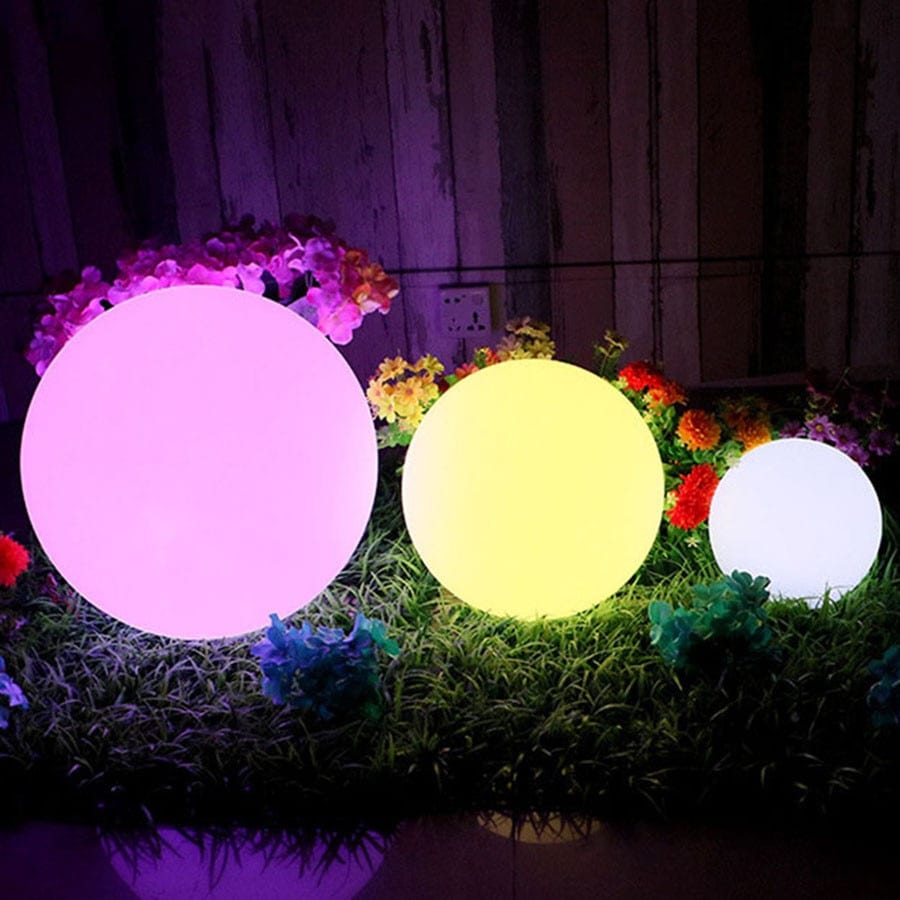 LED Waterproof Light Ball RGB Dimmable Globe Mood Lamp with Remote Control 16 Colors Changing Floating Pool Lights, rechargeable
