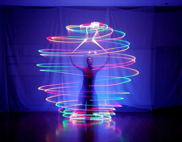 LED Glow POI Ball Belly Dance Accessories RGB LED POI Thrown Balls Belly Dance Hand Props Stage Performance Accessories