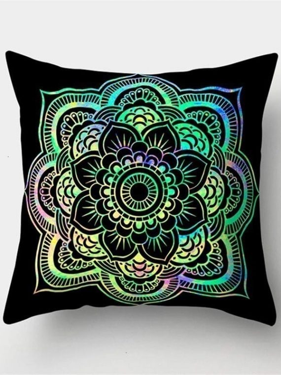 Kispárna huzat 1Pcs Mandala Pattern Decorative Pillows Polyester ...