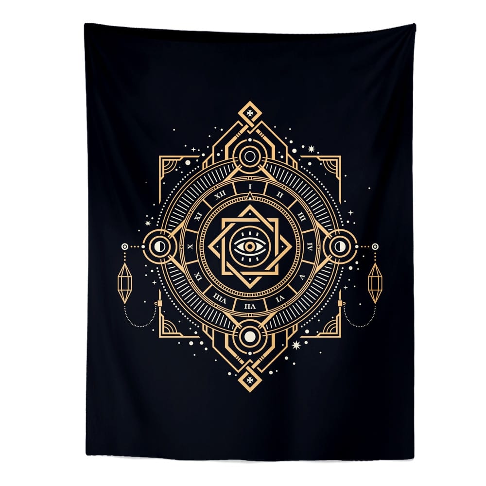 Better Quality The Moon Star Tapestry Wall Hanging Astrology Divination Bedspread Beach Mat