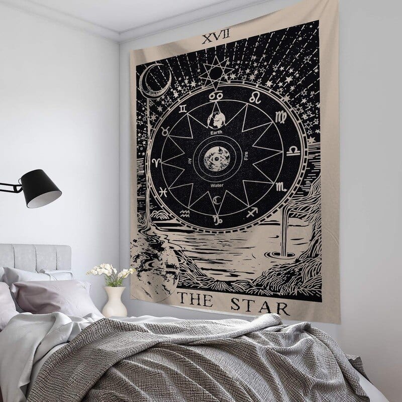 Faliszőnyeg Tarot tapestry Nordic ins explosions tapestry art wall tapestry home decoration mural home furnishing fabric 95*73cm