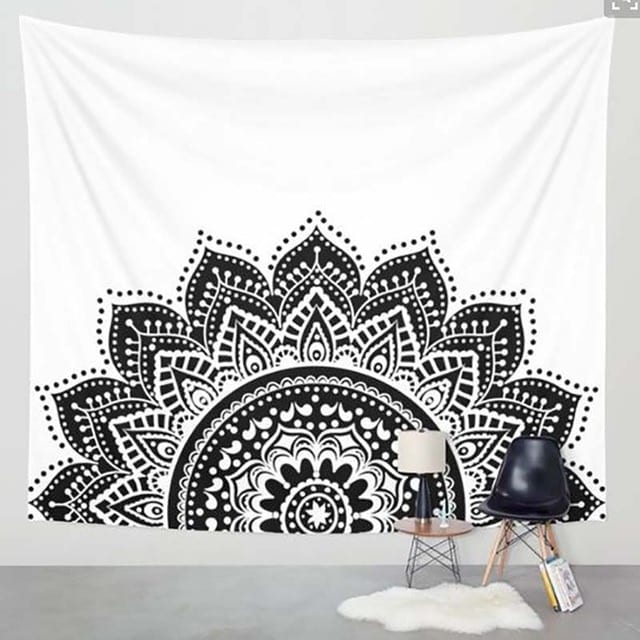 Mandalás faliszőnyeg Indian Mandala Tapestry Bohemia Tapestry Wall Hanging Decoration Hippie Tapestry Beach Throw Rug Yoga Mat Travel Mattress