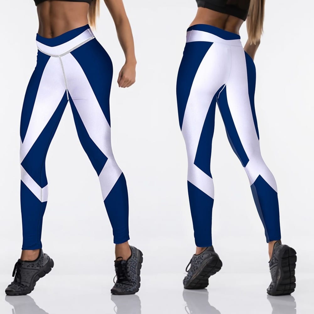 Női jóga nadrág Qickitout 12%spandex Sexy High Waist Elasticity Women Digital Printed Leggings Push Up Strength Pants