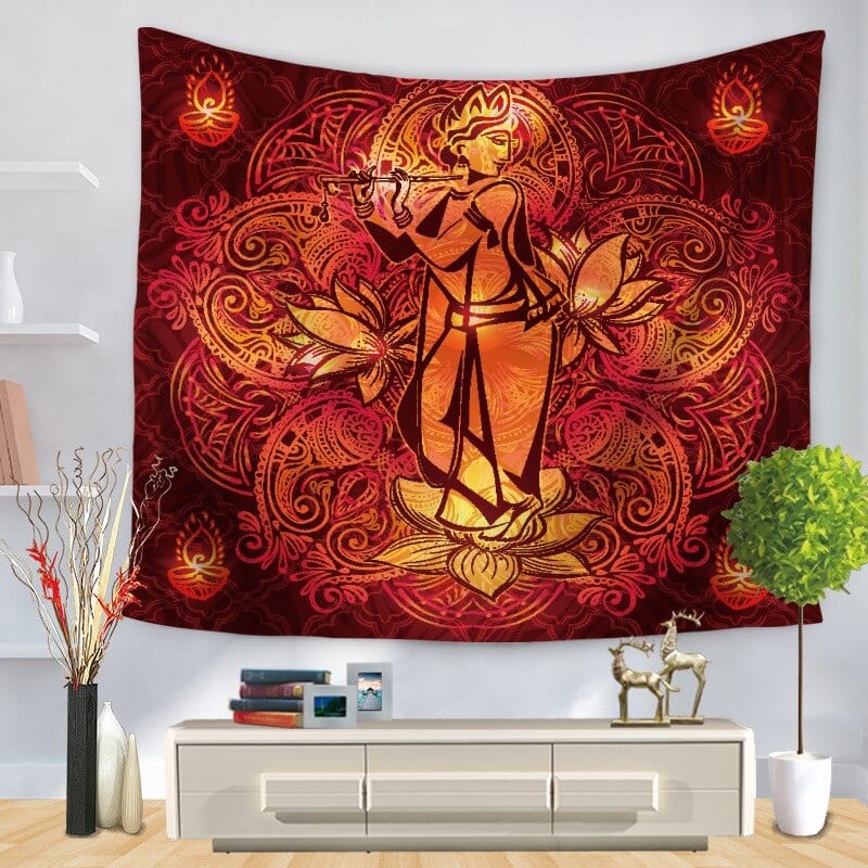 Faliszőnyeg Buddha Statue Tapestry Wall Hanging Wall Cloth Tapestries Psychedelic Yoga Carpet Home Decoration
