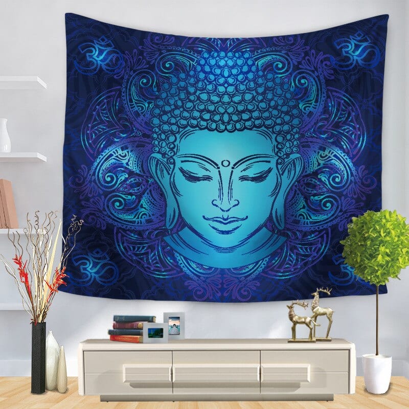 Faliszőnyeg Buddha Statue Tapestry Wall Hanging Wall Cloth Tapestries Psychedelic Yoga Carpet Home Decoration